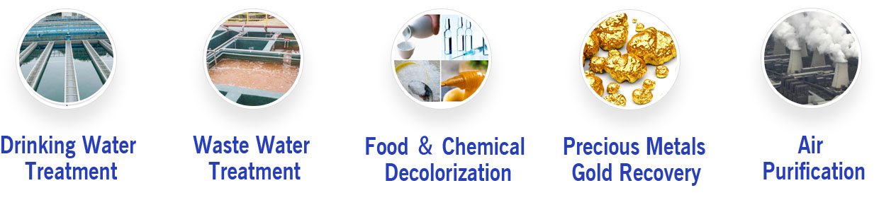 nut shell granular activated carbon application